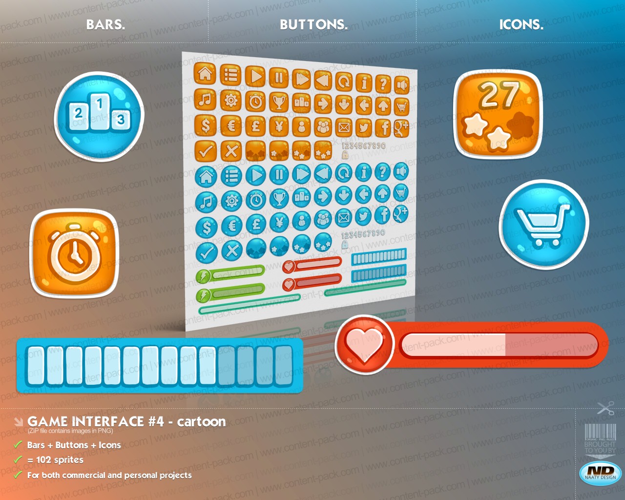Game Interface volume 4 - cartoon Game Interface volume 4 - cartoon